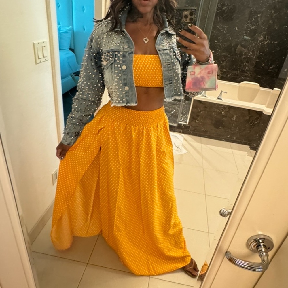 💛Yellow skirt set 🍋